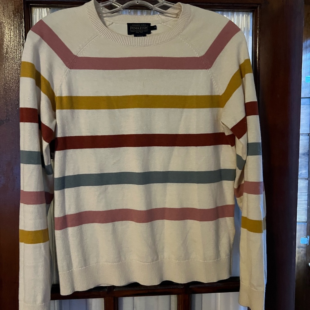 Pendleton Striped Sweater - Multicolor